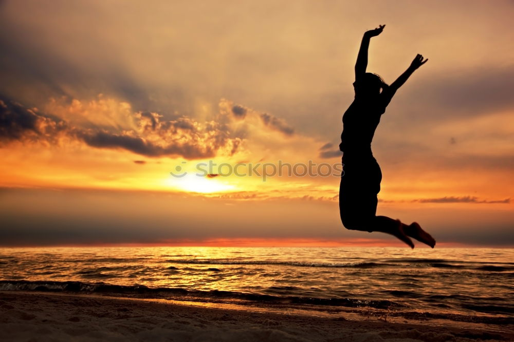 Similar – Image, Stock Photo Father and son playing on the beach at the sunset time. People having fun outdoors. Concept of happy vacation and friendly family.