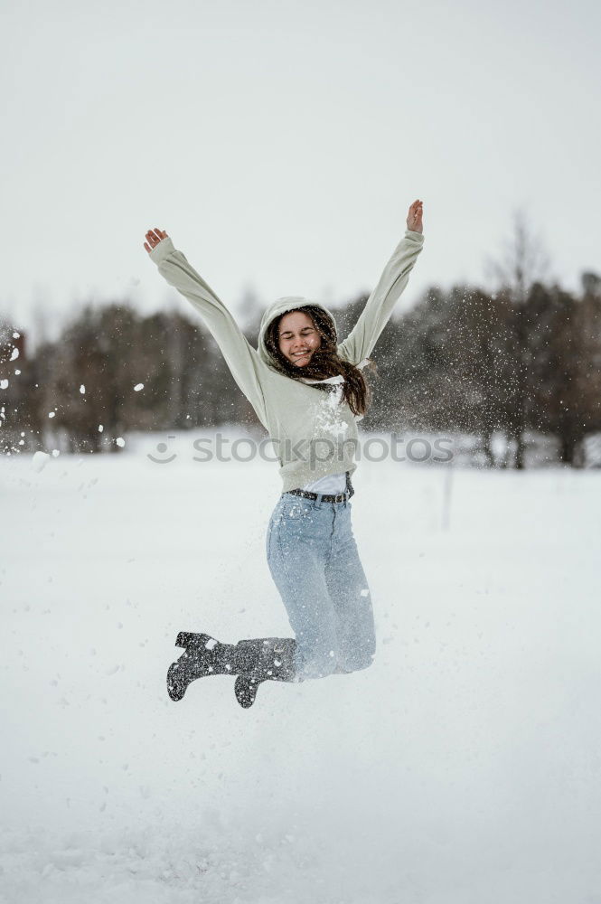 Similar – Man slip on ice and falling down stairs