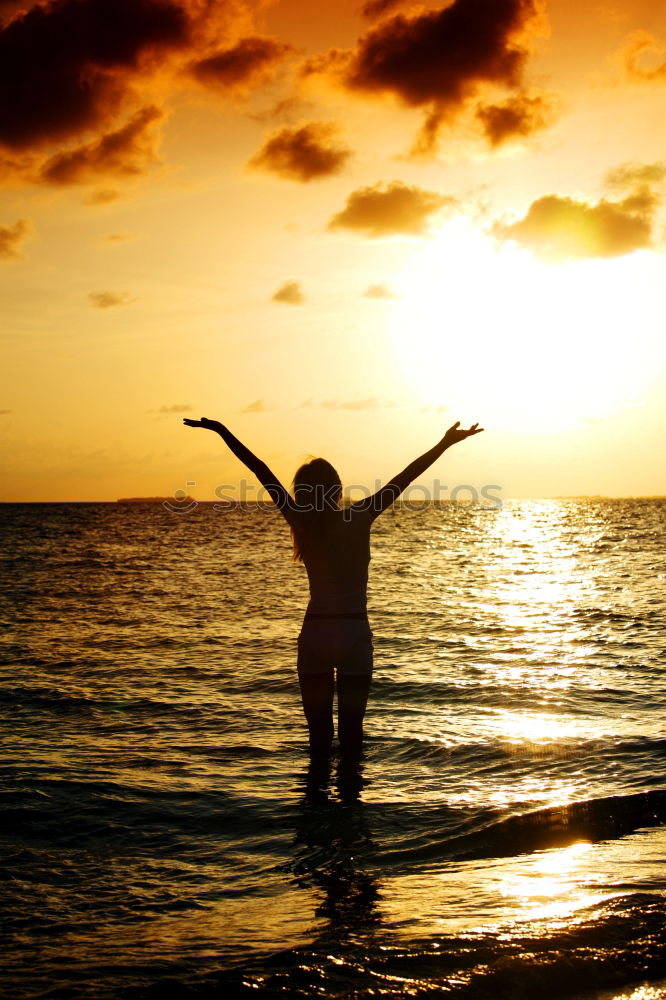 Similar – Image, Stock Photo Father and son playing on the beach at the sunset time. People having fun outdoors. Concept of happy vacation and friendly family.