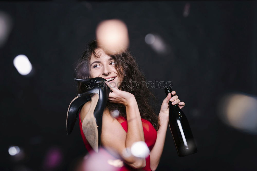 Similar – Image, Stock Photo Woman in dress dancing flamenco on scene