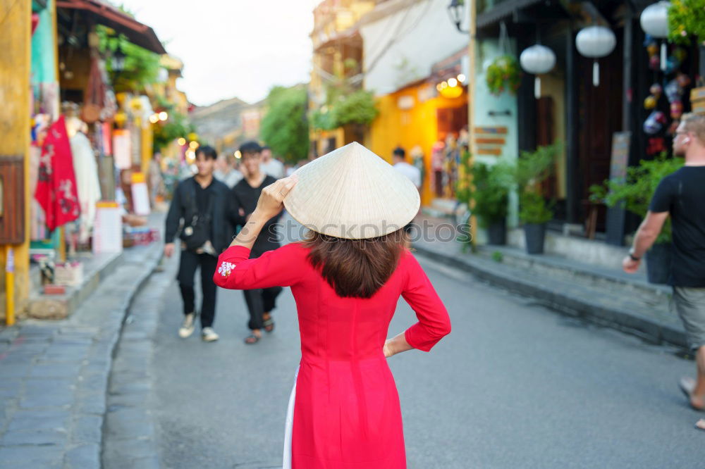 Similar – Image, Stock Photo Young woman with coconut drink on street