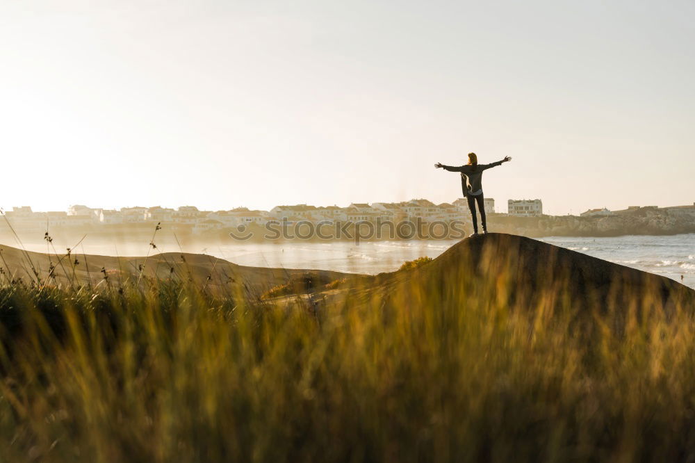 Similar – Image, Stock Photo Enjoying on the dune