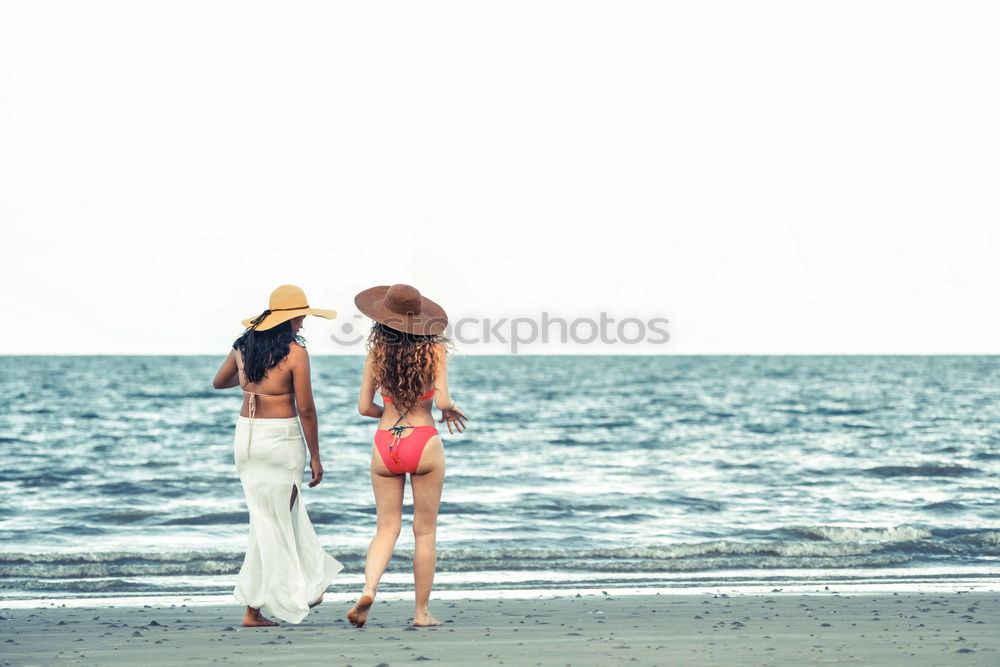 Similar – Happy children playing on the beach