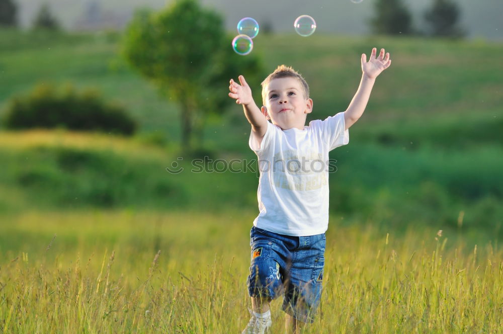 Similar – Image, Stock Photo thistle luck Child Girl