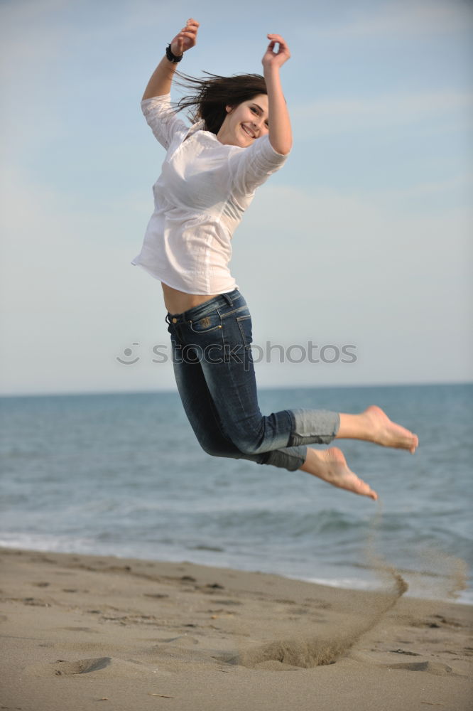 Similar – Image, Stock Photo leg Woman Beach Ocean