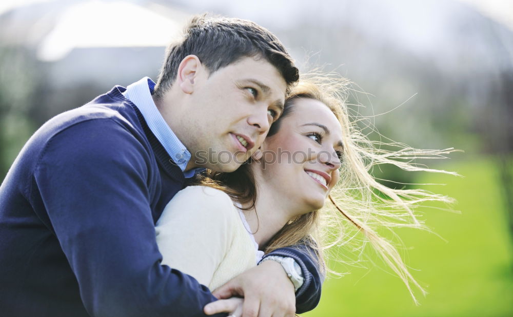 Similar – Image, Stock Photo intimacy between loving couple