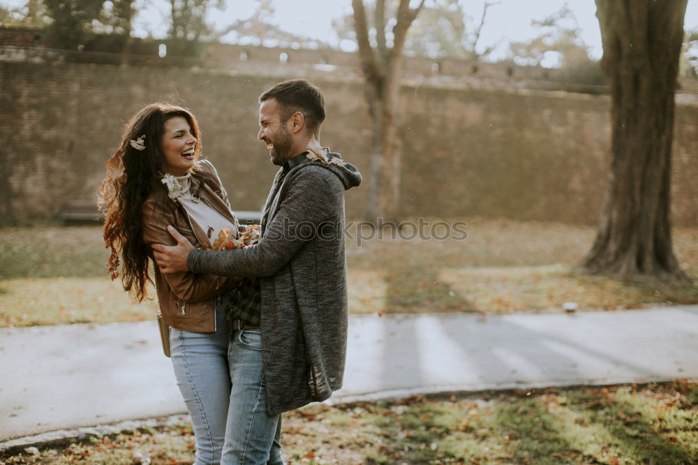 Similar – Image, Stock Photo Man kissing and embrace lady