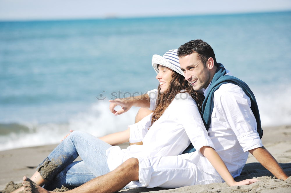 Similar – Beautiful wedding couple at the beach