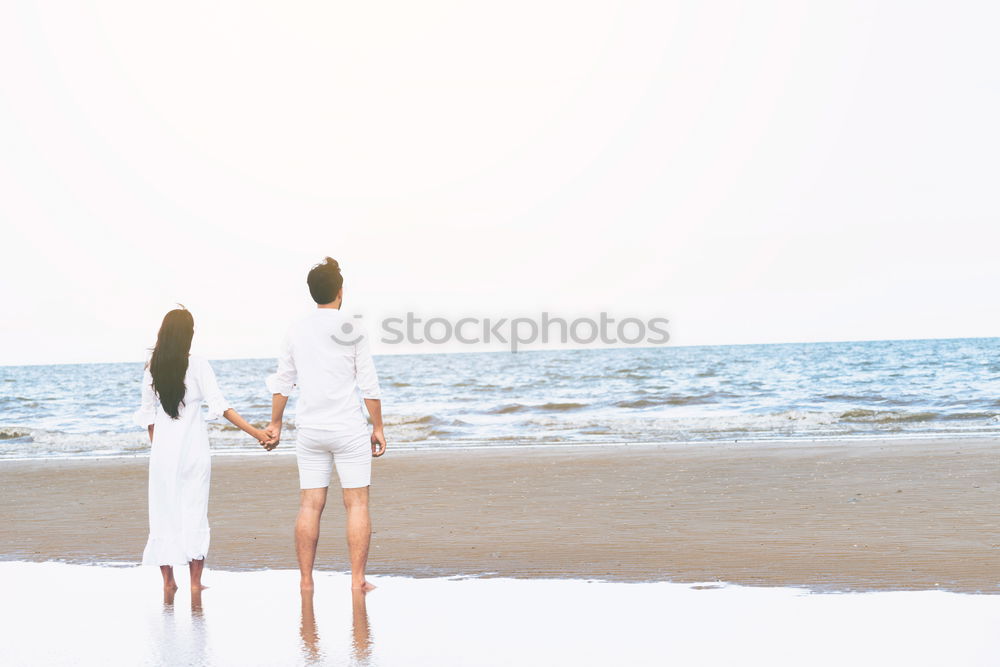 Similar – Happy children playing on the beach