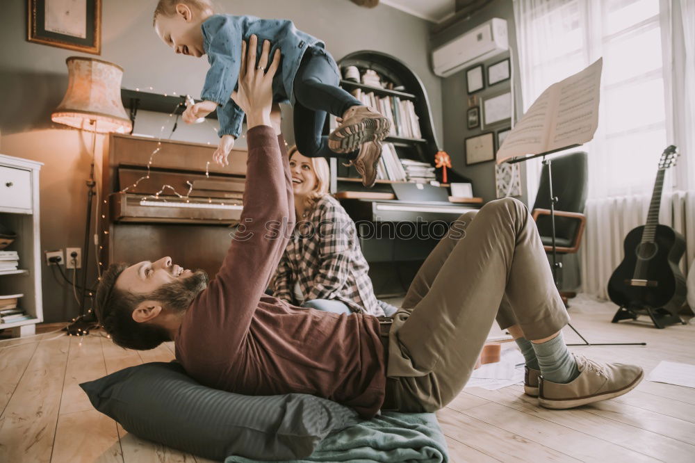 Similar – kid girl having fun at home