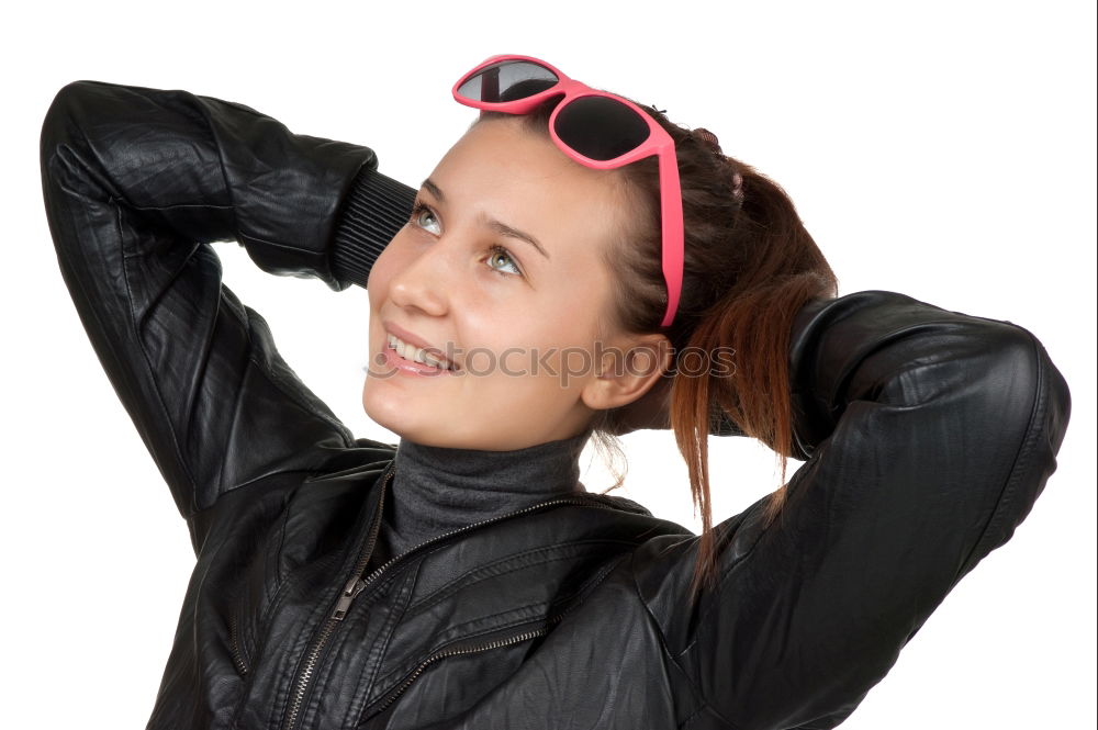 Similar – Image, Stock Photo portrait of young woman in street