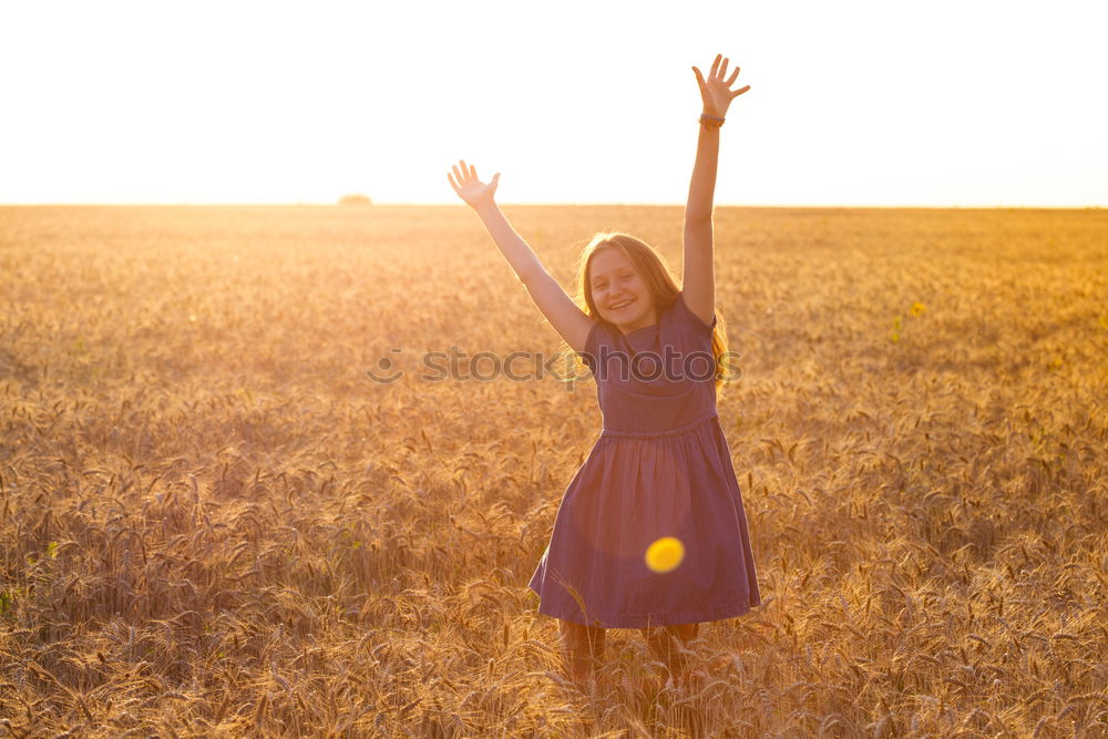 Similar – Image, Stock Photo Black woman with afro hair celebrating with confetti.