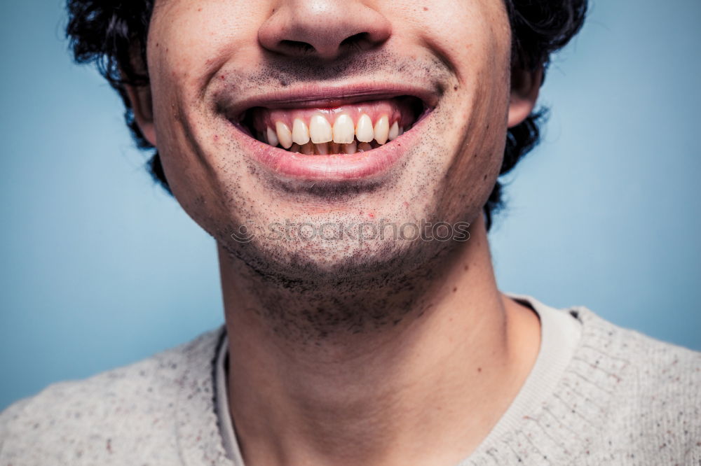 Similar – Stylish man chewing a gum