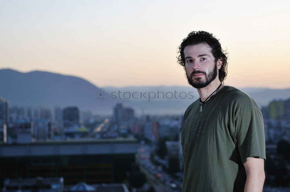 Similar – Above the roofs of Santiago de Chile