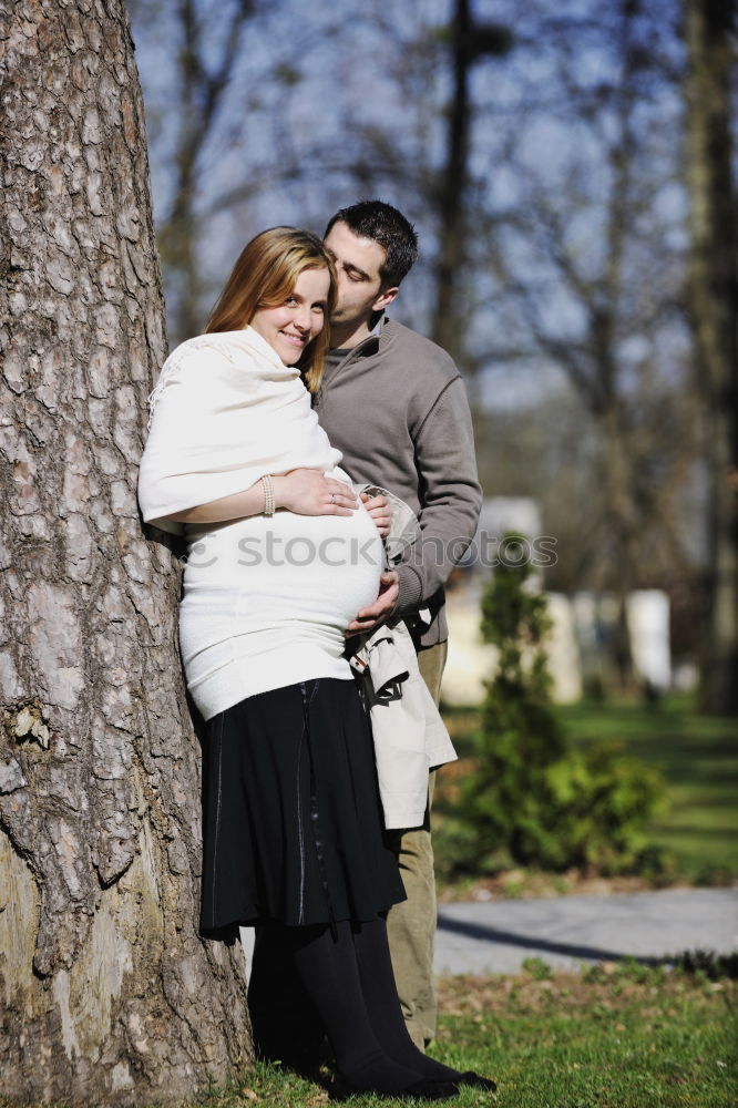 Similar – Image, Stock Photo anticipation parents pregnant couple