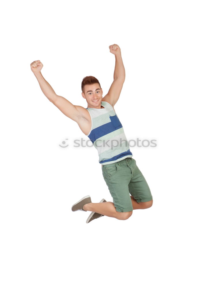 Similar – Young man having fun at the beach