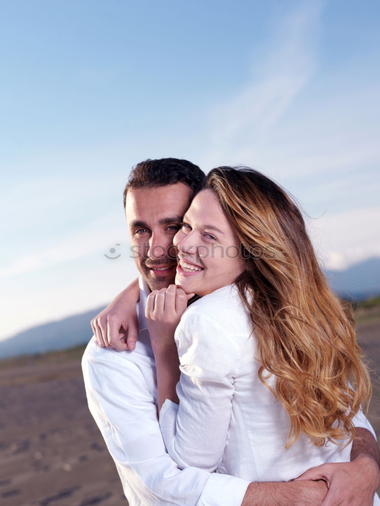Similar – Image, Stock Photo Young couple playing in front of a mirror