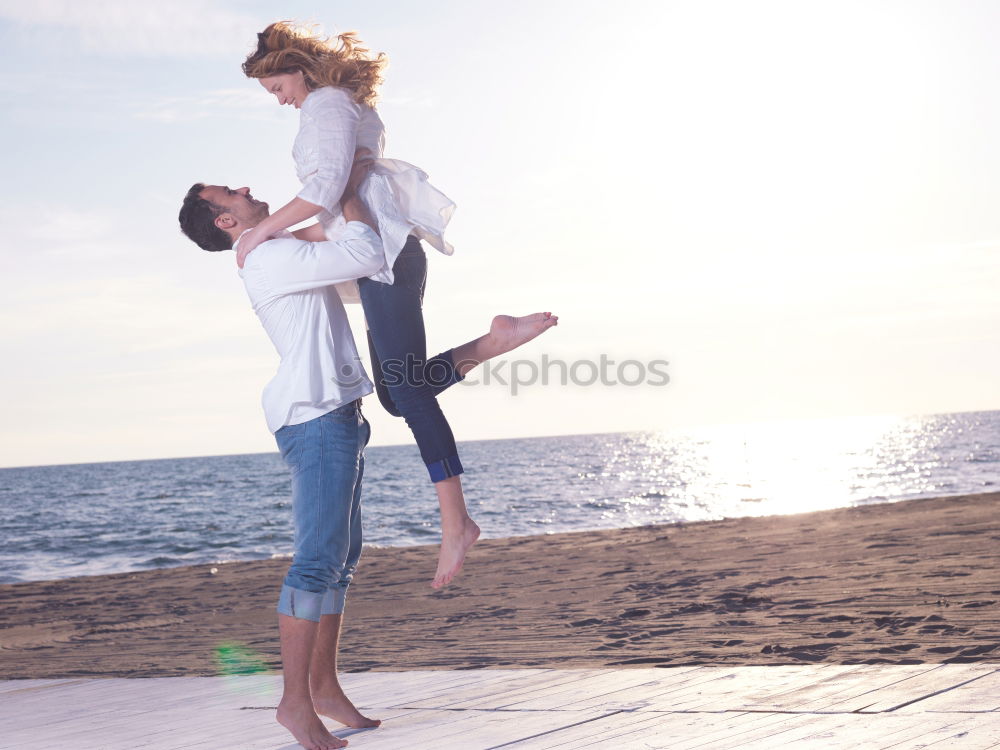 Similar – Image, Stock Photo Young woman doing yoga in the beach.