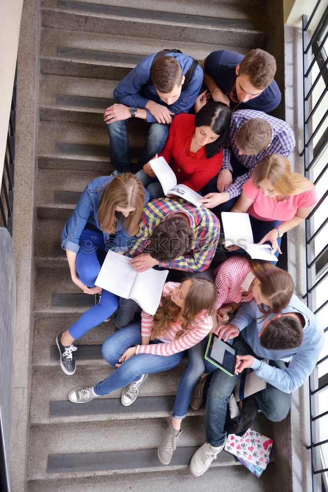 Similar – Image, Stock Photo Odd one out / peer pressure