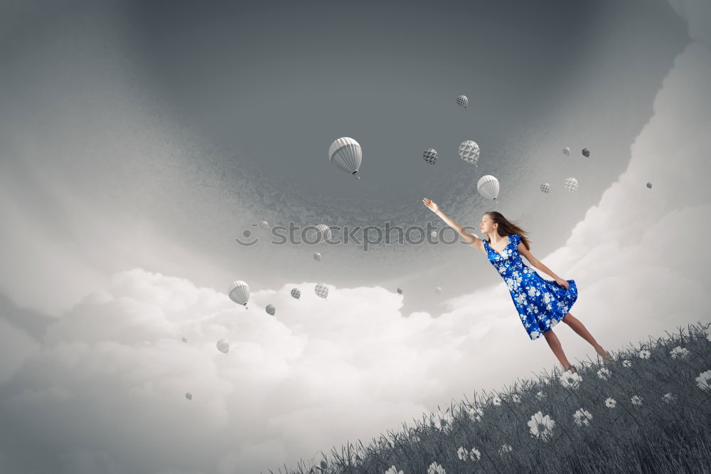 Similar – Image, Stock Photo balancing act Human being