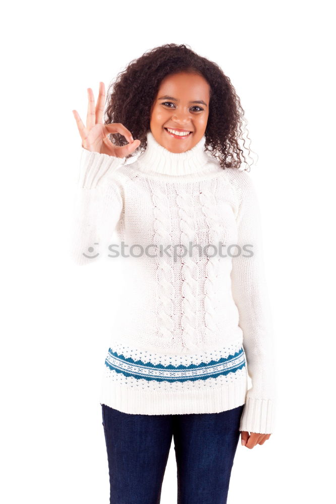 Similar – Image, Stock Photo Young woman listening to music