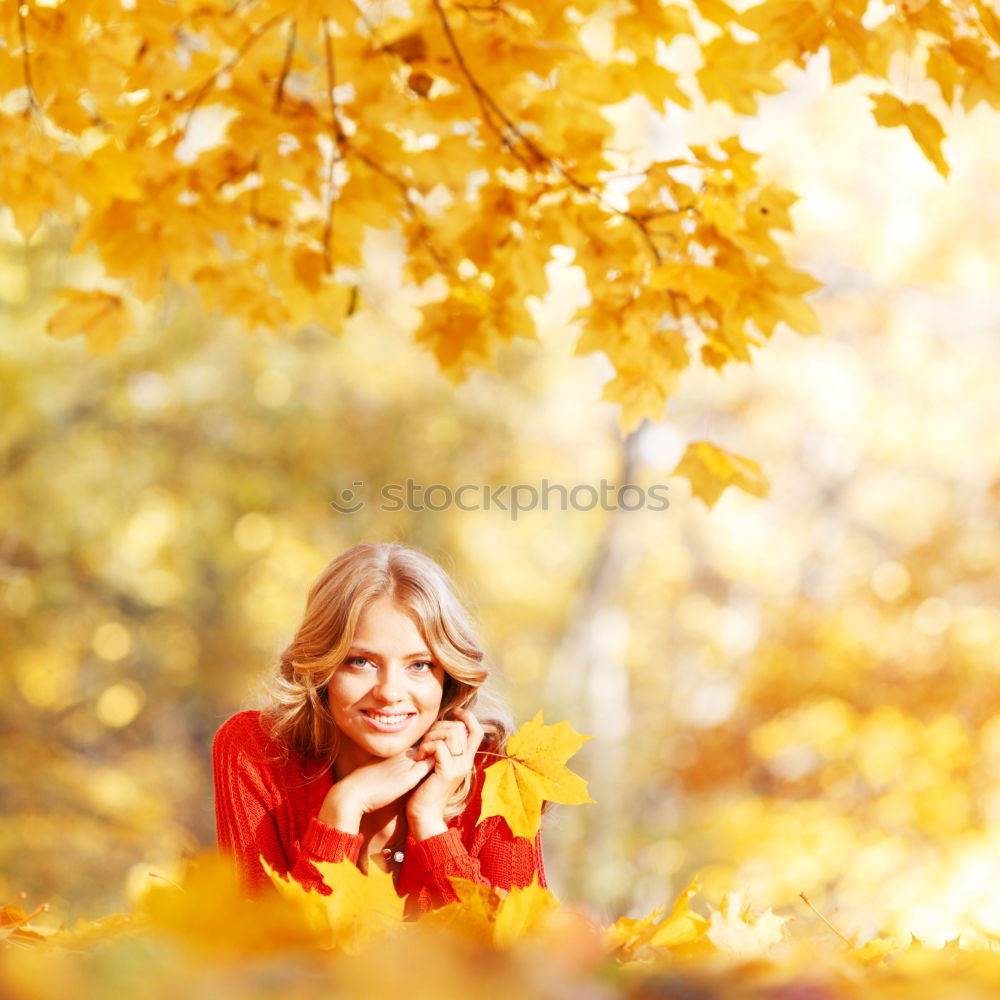 Similar – Autumn portrait Feminine