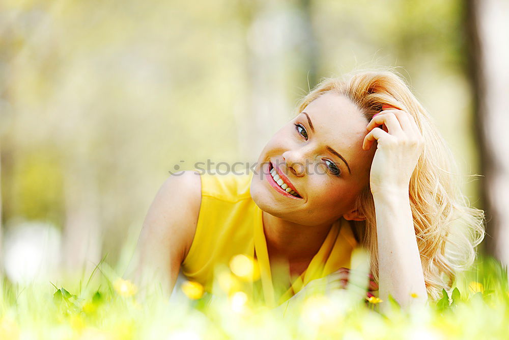 Similar – Image, Stock Photo Young black woman, afro hairstyle, sitting on a wall smiling