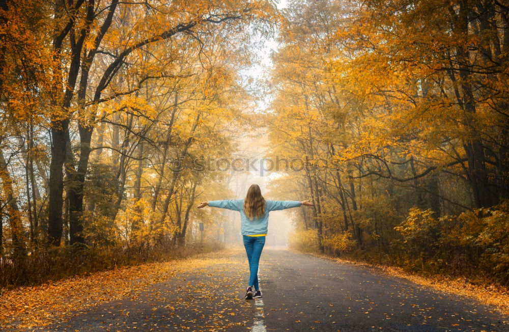 Similar – Image, Stock Photo Feet in the light Leaf