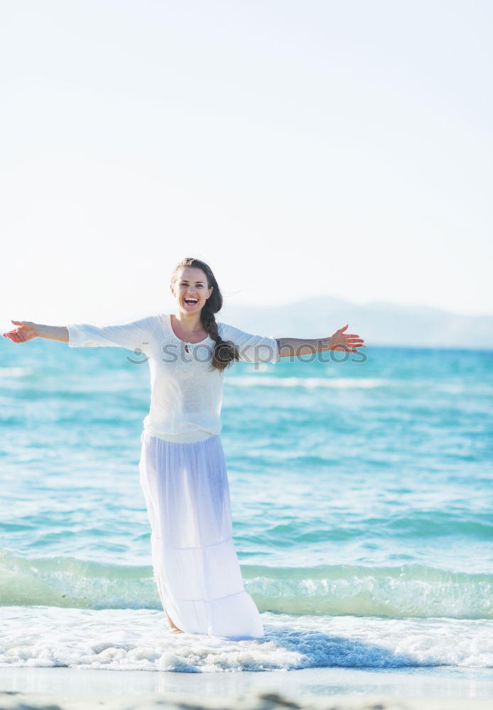 Similar – Image, Stock Photo Airy on the beach. Life