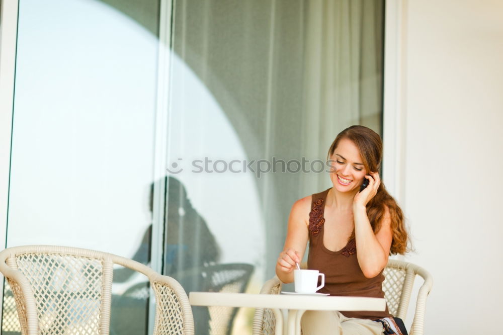 Similar – Happy mature woman talking on her smartphone