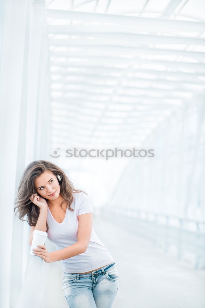 Similar – Image, Stock Photo . Feminine 1 Human being