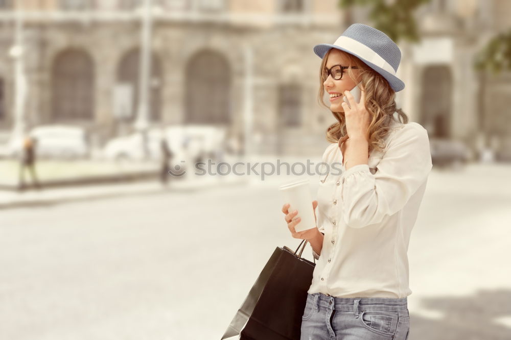 Similar – Image, Stock Photo Young girl with a suitcase on the road