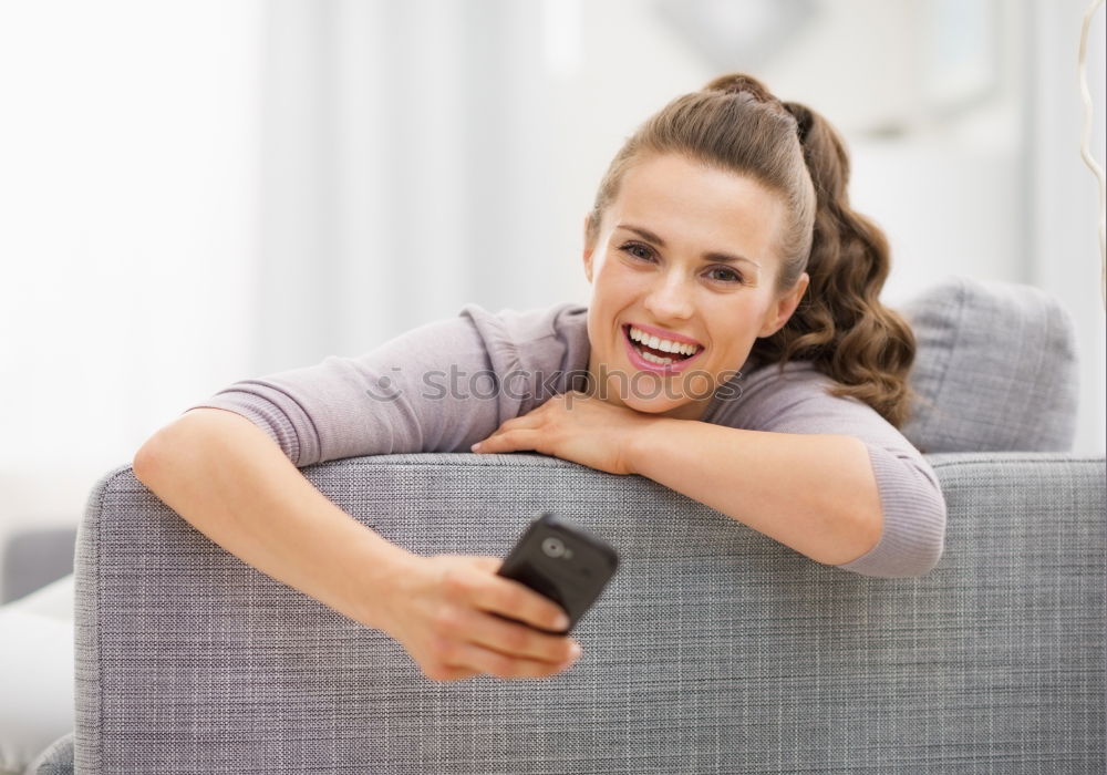 Similar – Image, Stock Photo Dreamy woman with cup