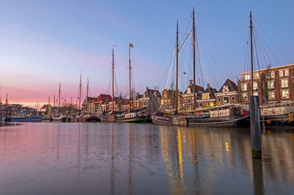 Fishing port on the North Sea coast