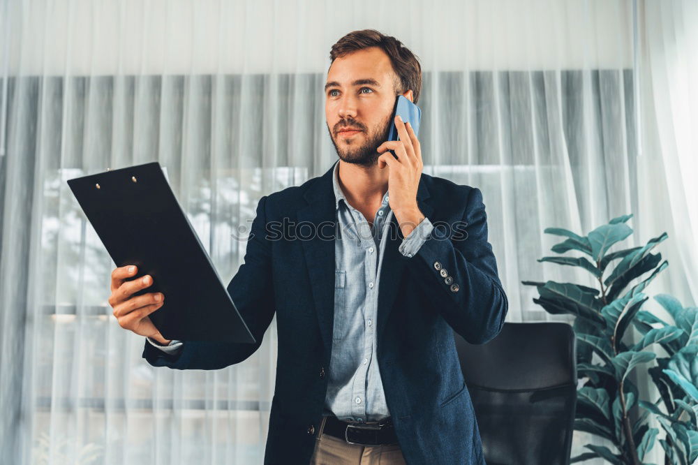 Image, Stock Photo Hello? Business Career