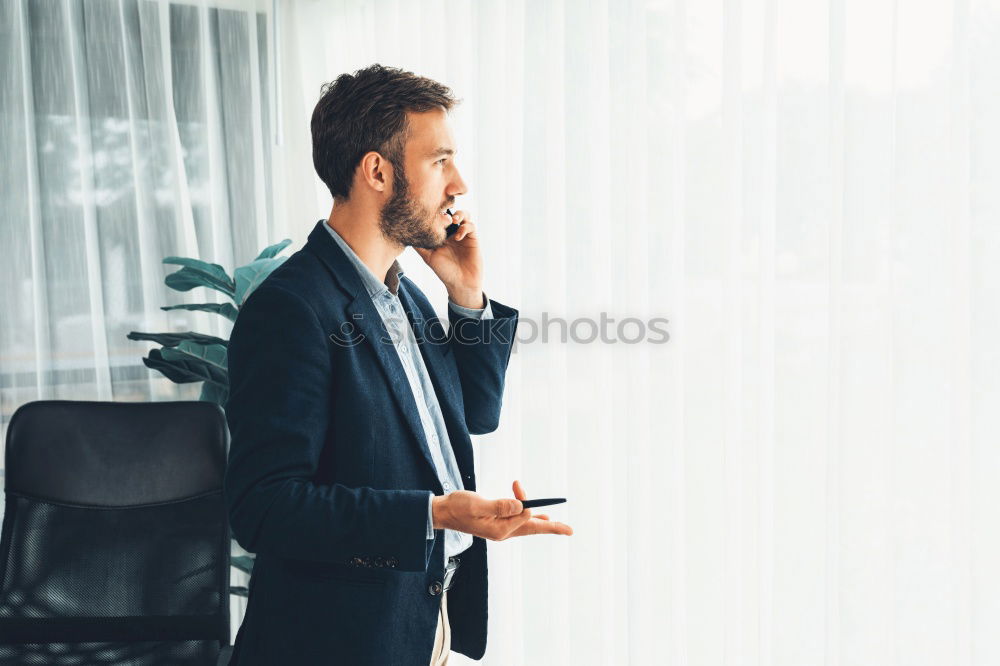 Similar – Image, Stock Photo Hello? Business Career