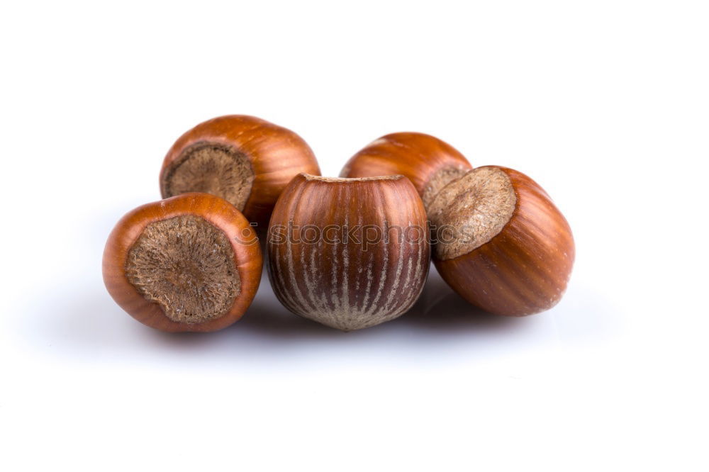 Similar – Image, Stock Photo Hazelnuts on a wooden table in a row