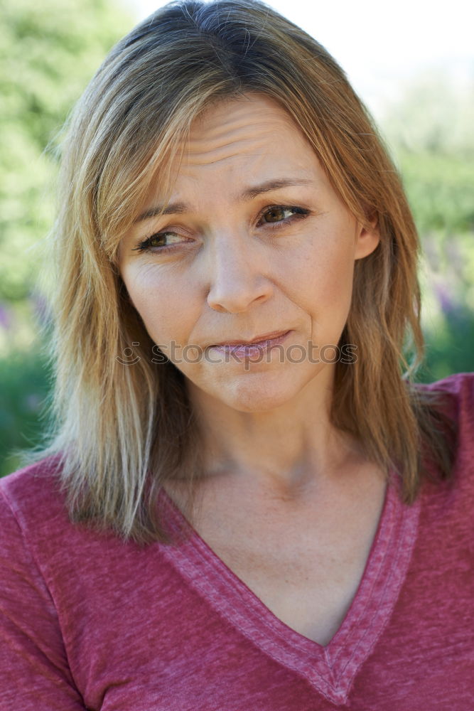 Similar – European blond woman with long hair