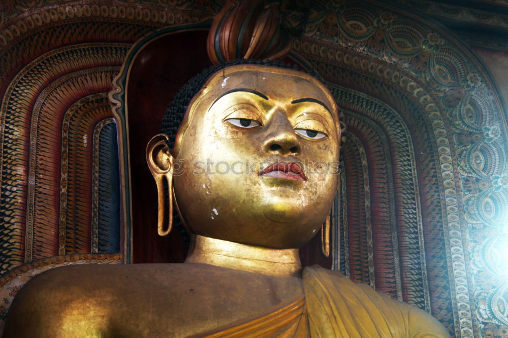 Image, Stock Photo Buddhist statues in a temple in Vietnam