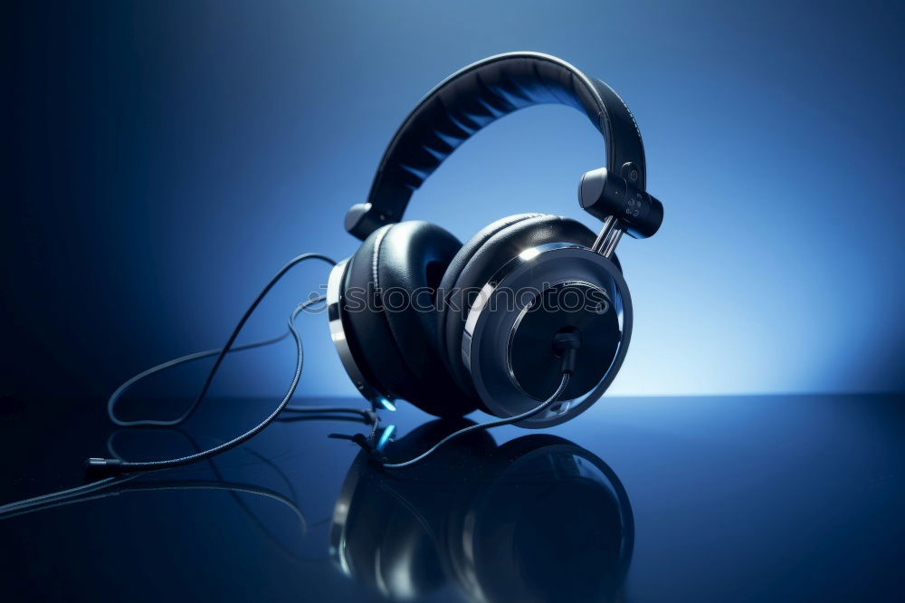 Similar – Image, Stock Photo black and white modern headphones futuristic creative audio concept