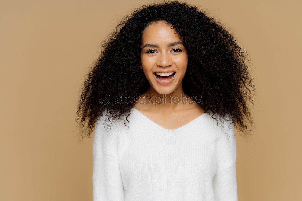 Image, Stock Photo Sensual woman posing in studio