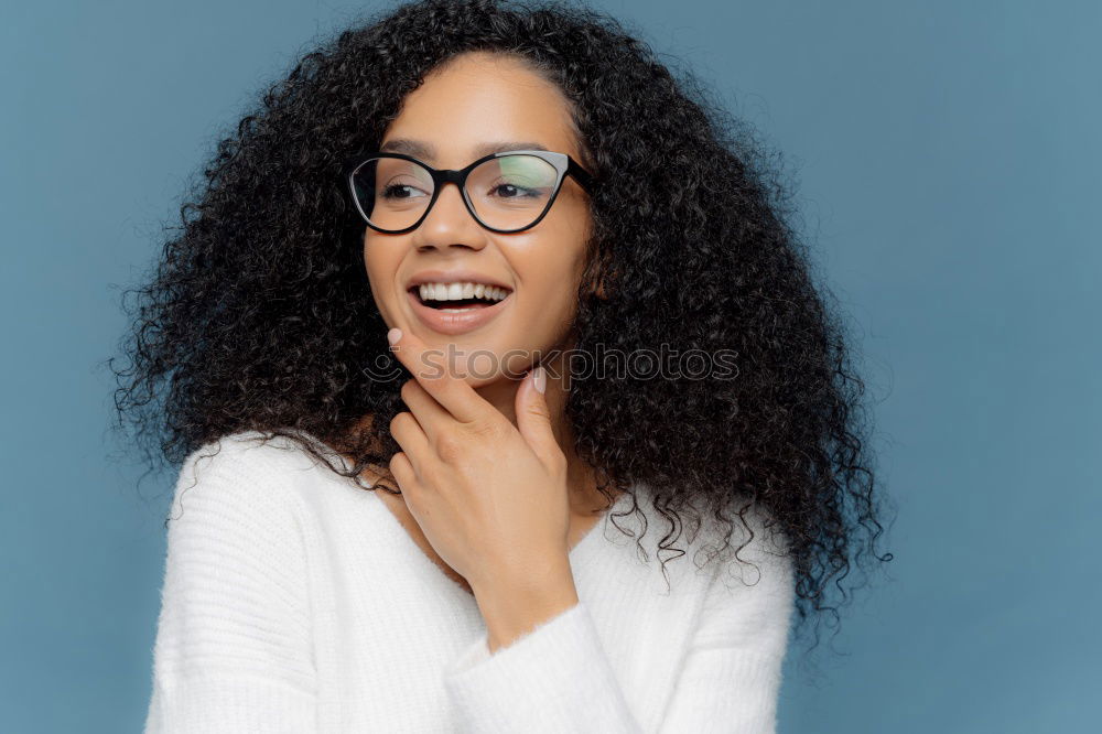 Similar – Image, Stock Photo Portrait of beautiful afro american woman.
