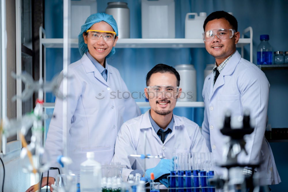 Similar – Image, Stock Photo Young man in lab