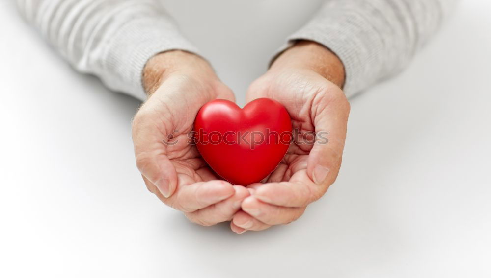 Similar – Image, Stock Photo Female hands holding heart shaped gift box.