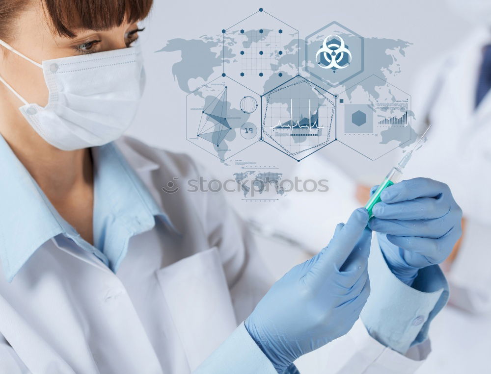 Similar – Image, Stock Photo Female doctor with face mask