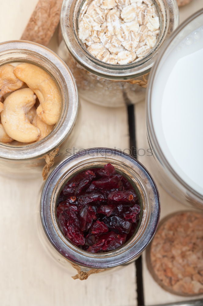 Similar – Image, Stock Photo Healthy breakfast in a glass