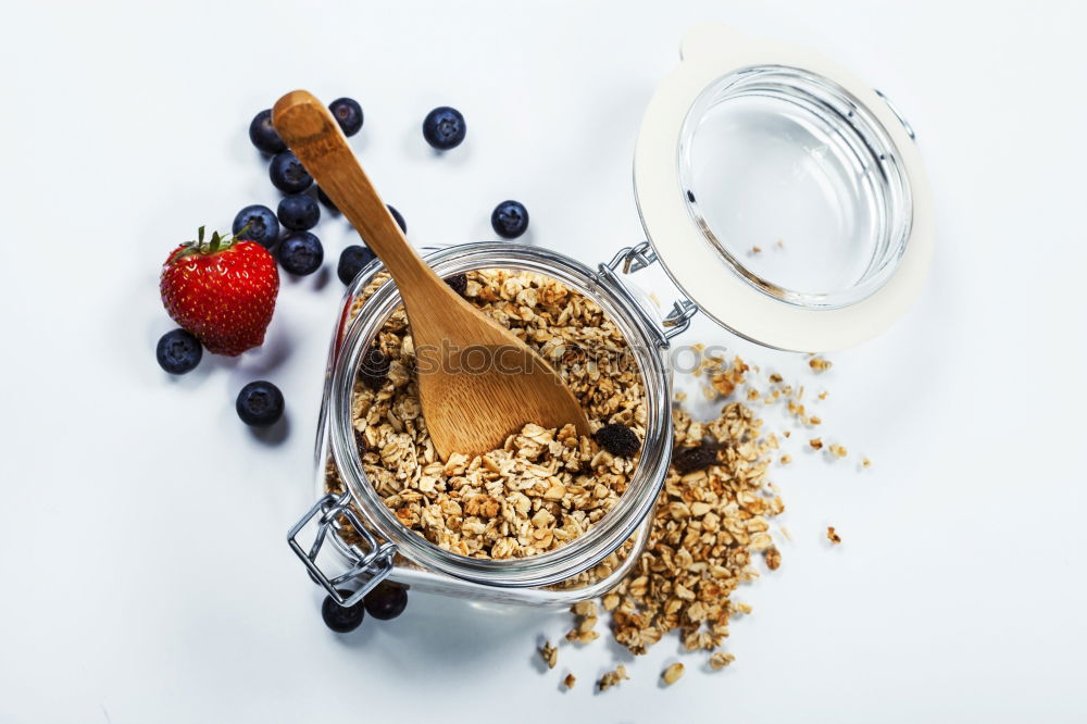 Similar – Image, Stock Photo Ingredients for a healthy breakfast