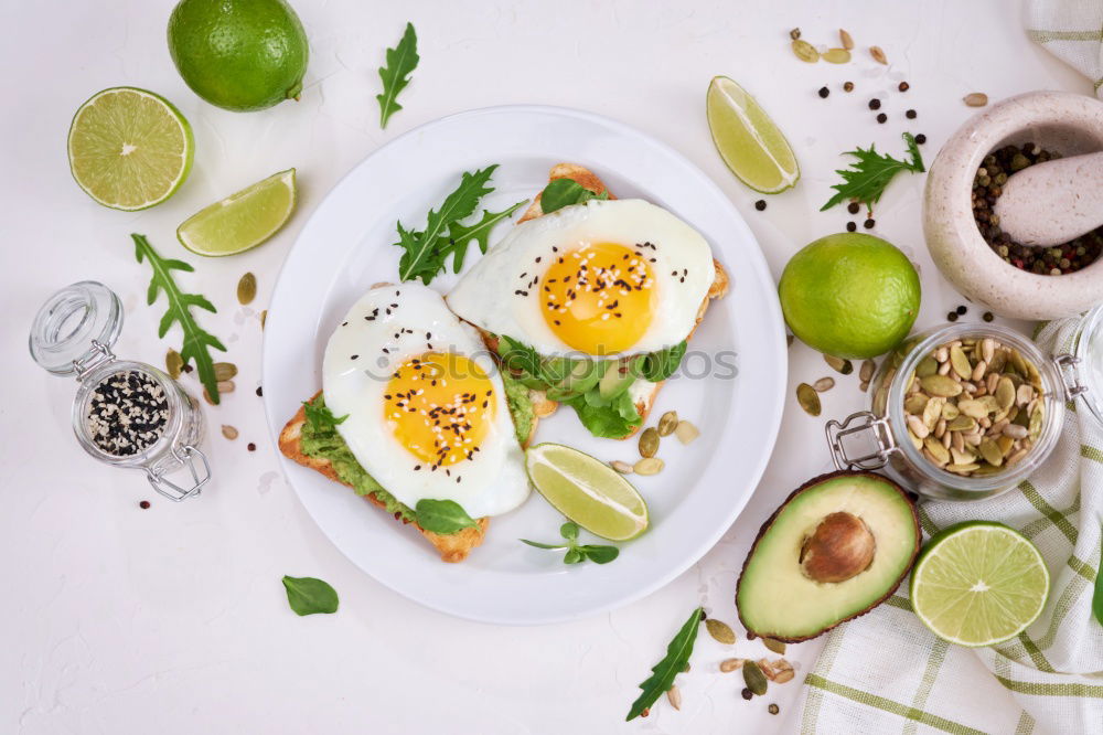 Similar – Image, Stock Photo Fresh spinach with cooking ingredients in an old sieve