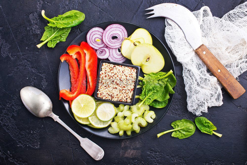 Similar – Image, Stock Photo Fresh vegetables for salad