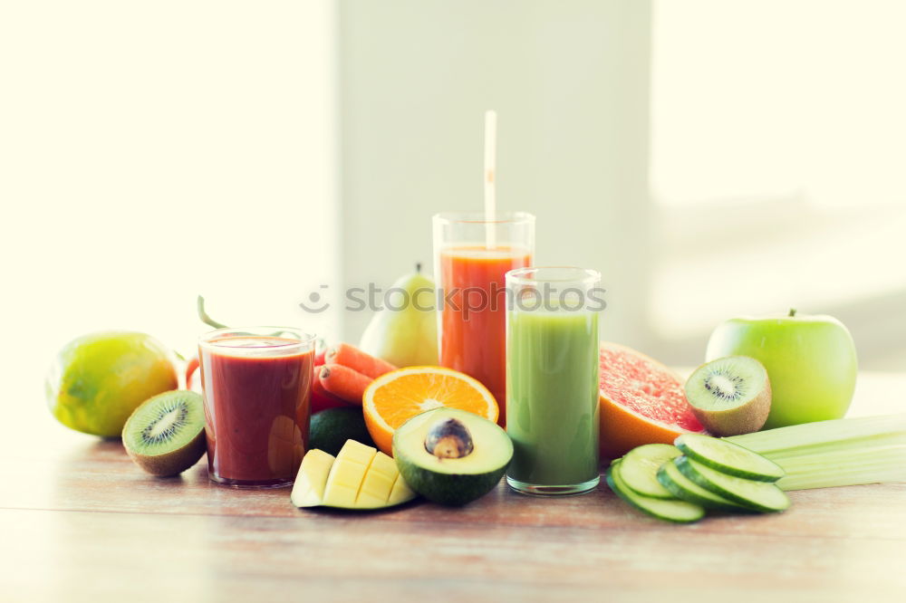 Similar – Smoothies with fruits Food